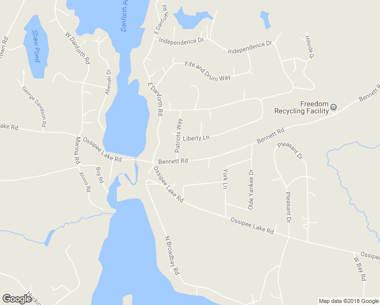 map of restaurants, bars, coffee shops, grocery stores, and more near 294 Bennett Road in Freedom