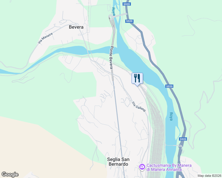 map of restaurants, bars, coffee shops, grocery stores, and more near 10 Via dell'Opera in Provincia di Imperia