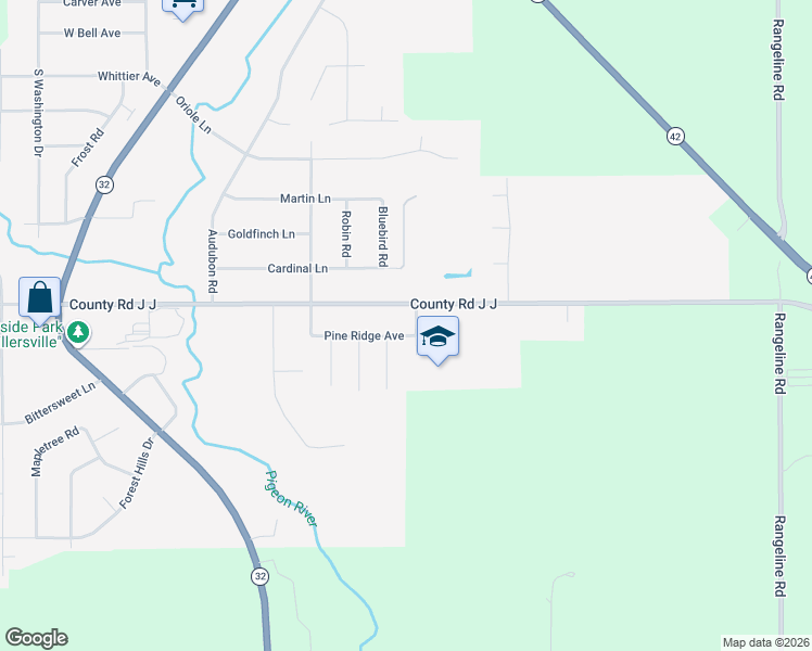 map of restaurants, bars, coffee shops, grocery stores, and more near 1507 Forest Grove Street in Howards Grove