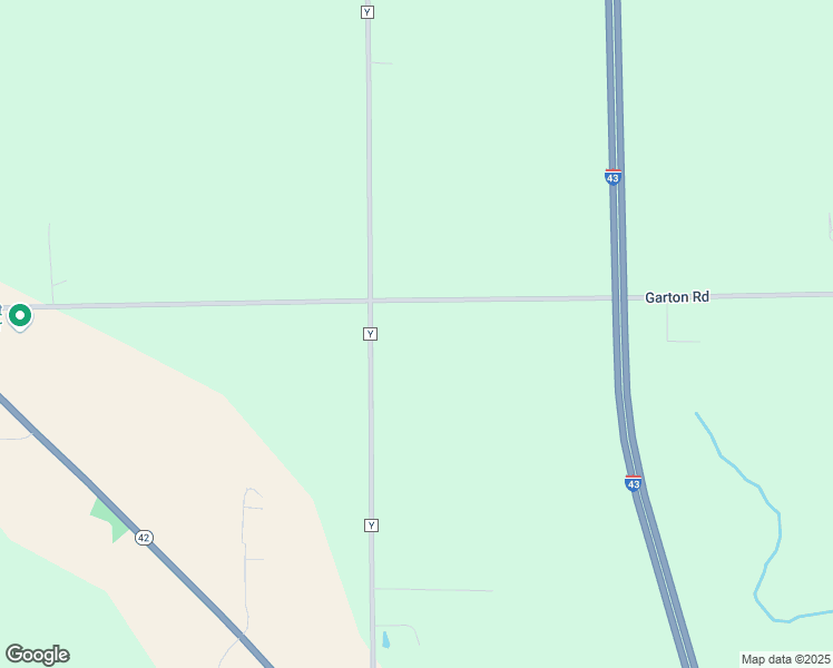 map of restaurants, bars, coffee shops, grocery stores, and more near W1681 Garton Road in Sheboygan