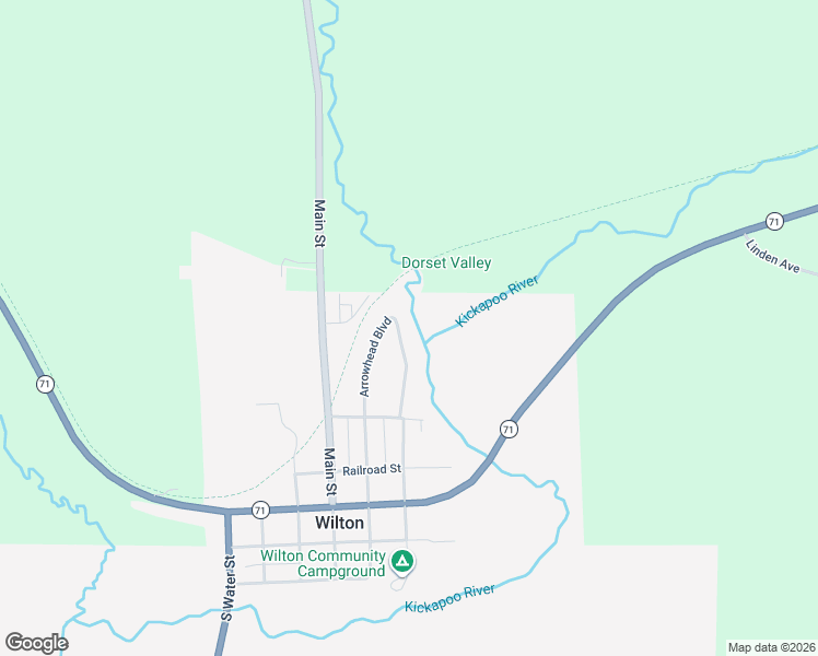 map of restaurants, bars, coffee shops, grocery stores, and more near 718 Arrowhead Boulevard in Wilton