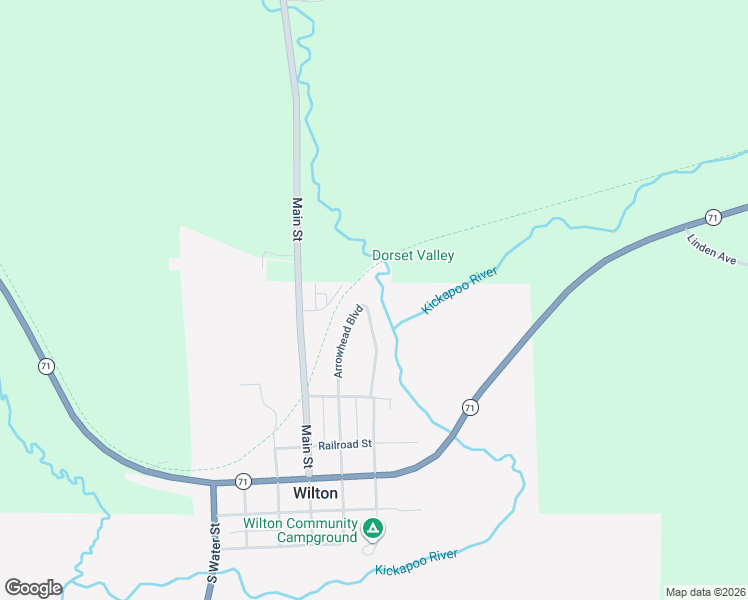 map of restaurants, bars, coffee shops, grocery stores, and more near 718 Arrowhead Boulevard in Wilton