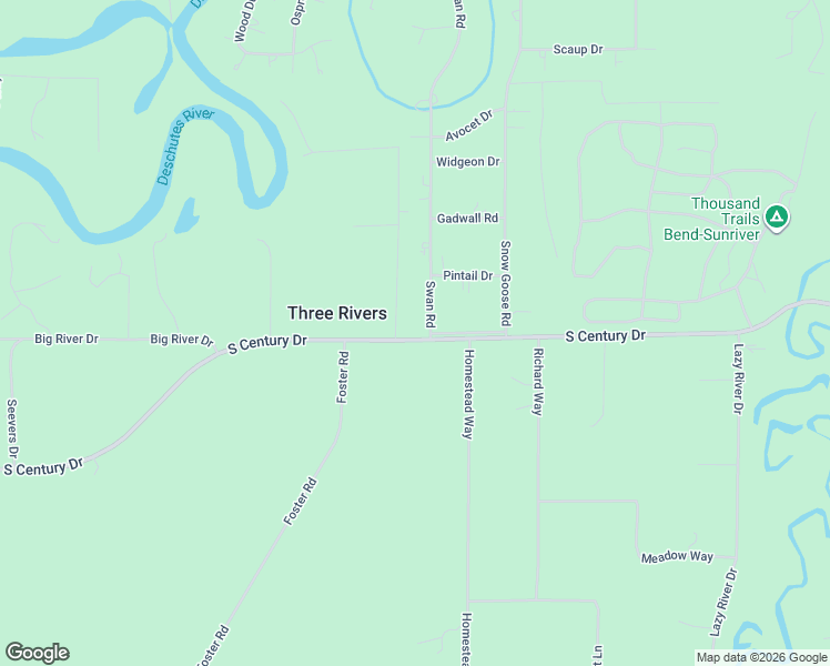 map of restaurants, bars, coffee shops, grocery stores, and more near 17235 South Century Drive in Bend