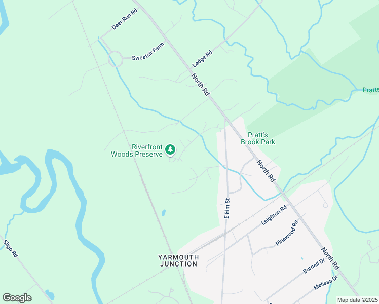 map of restaurants, bars, coffee shops, grocery stores, and more near 56 Ryder Road in Yarmouth