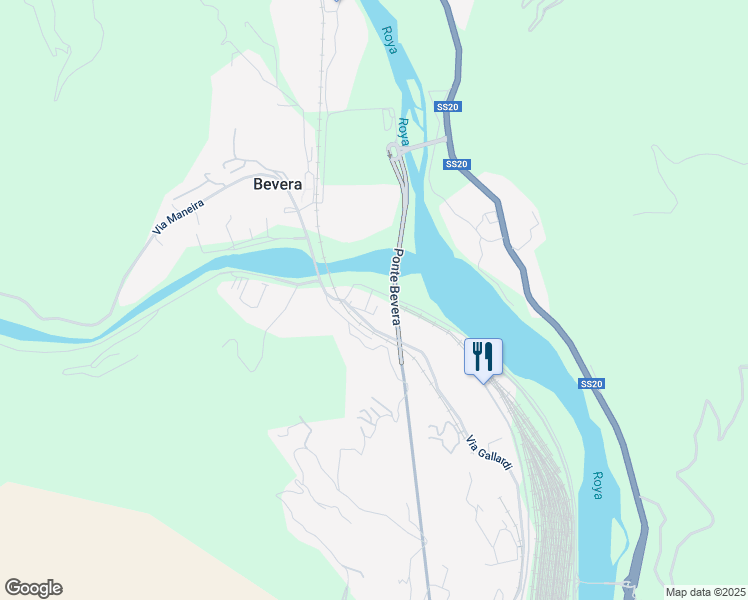 map of restaurants, bars, coffee shops, grocery stores, and more near 4/R Via Carabiniere Antonio Fois in Provincia di Imperia