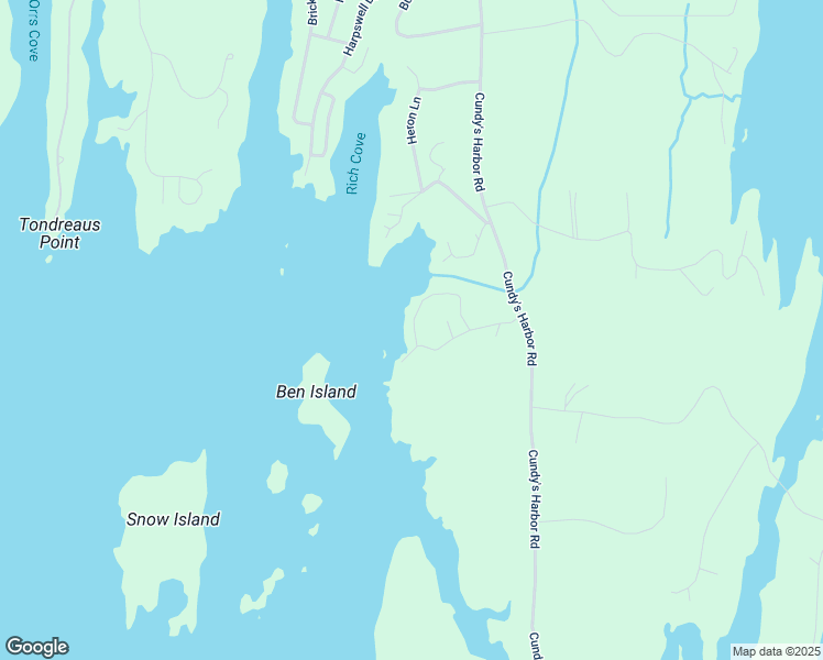 map of restaurants, bars, coffee shops, grocery stores, and more near 5 Vinal Road in Harpswell