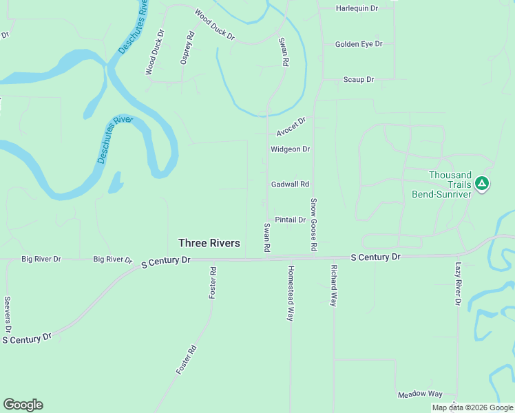 map of restaurants, bars, coffee shops, grocery stores, and more near 17191 Gadwall Road in Bend