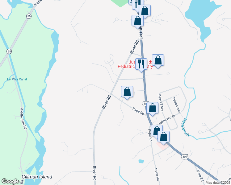 map of restaurants, bars, coffee shops, grocery stores, and more near 991 River Road in Windham