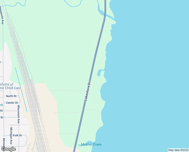 map of restaurants, bars, coffee shops, grocery stores, and more near N7751 Lakeshore Drive in Fond du Lac