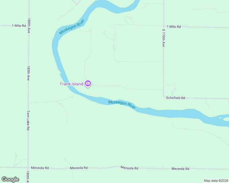 map of restaurants, bars, coffee shops, grocery stores, and more near 17335 Rapids Drive in Hersey