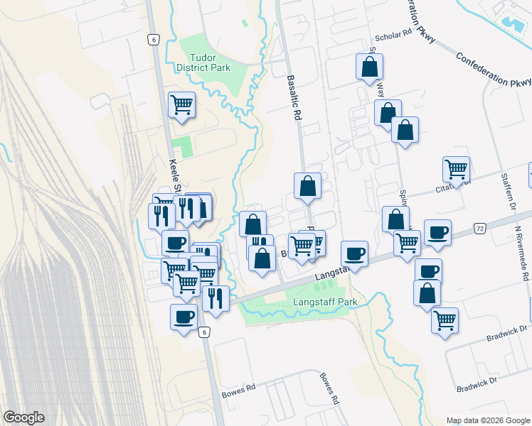map of restaurants, bars, coffee shops, grocery stores, and more near 117 Planchet Rd in Concord