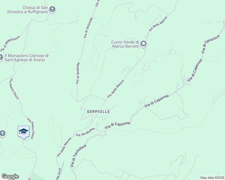 map of restaurants, bars, coffee shops, grocery stores, and more near 89 Via delle Masse in Firenze