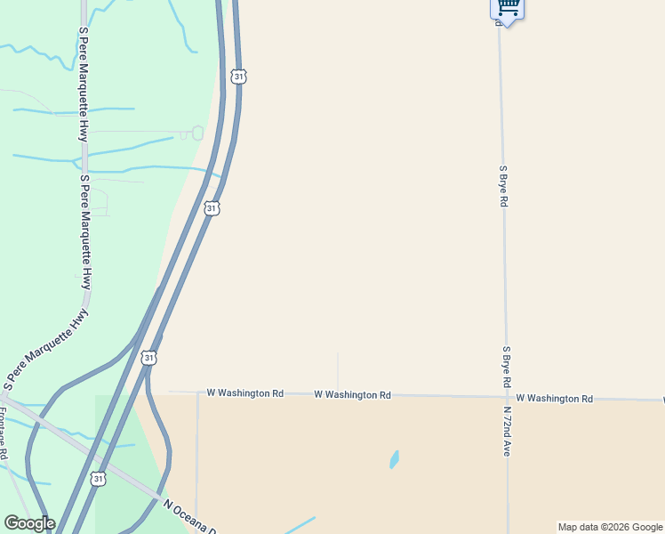 map of restaurants, bars, coffee shops, grocery stores, and more near in Pentwater