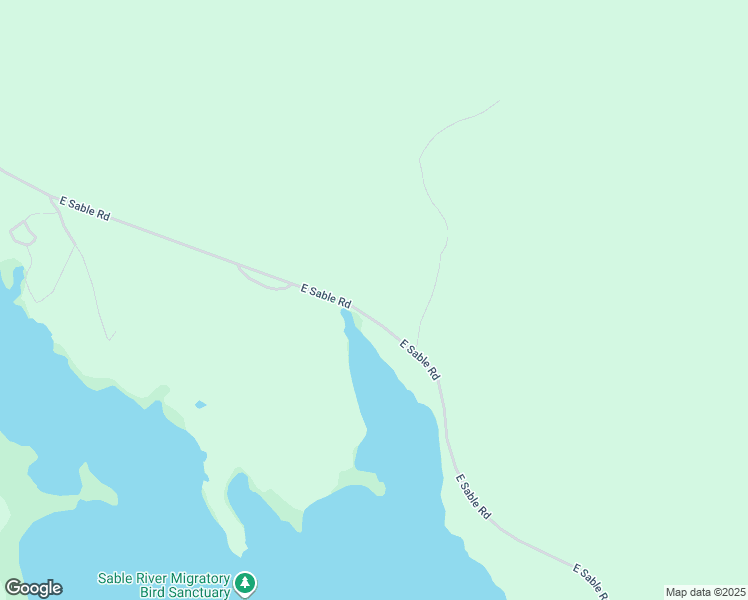 map of restaurants, bars, coffee shops, grocery stores, and more near 645 East Sable Road in Sable River