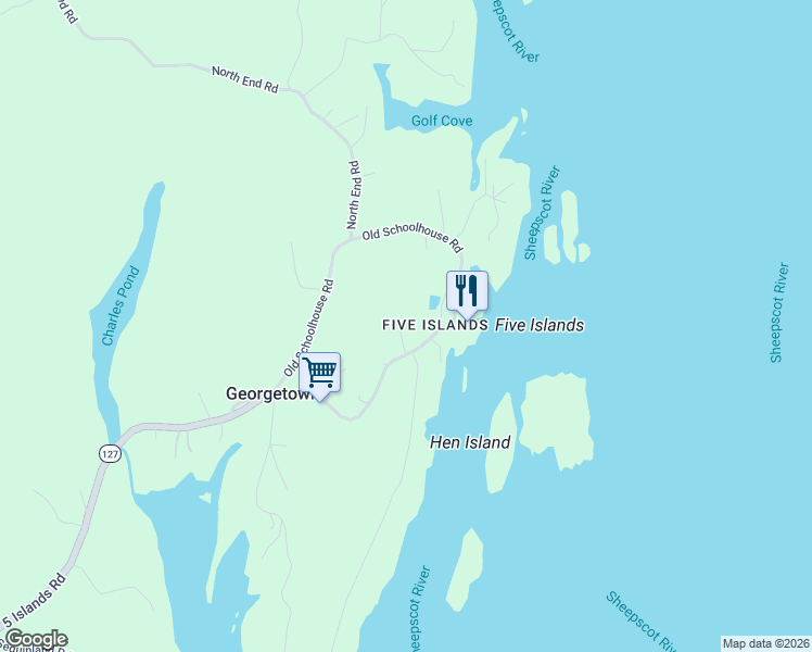 map of restaurants, bars, coffee shops, grocery stores, and more near 11 Blueberry Hill Road in Georgetown