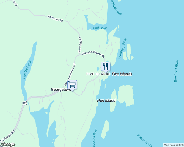 map of restaurants, bars, coffee shops, grocery stores, and more near 11 Blueberry Hill Road in Georgetown