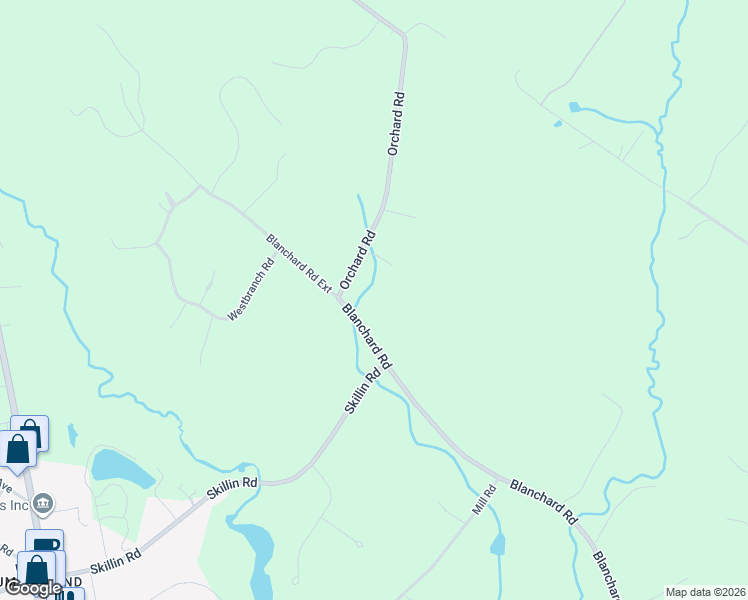 map of restaurants, bars, coffee shops, grocery stores, and more near 9 Orchard Road in Cumberland