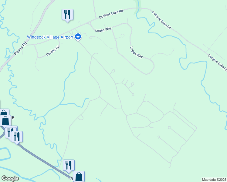 map of restaurants, bars, coffee shops, grocery stores, and more near 24 Old Mill Road in Ossipee