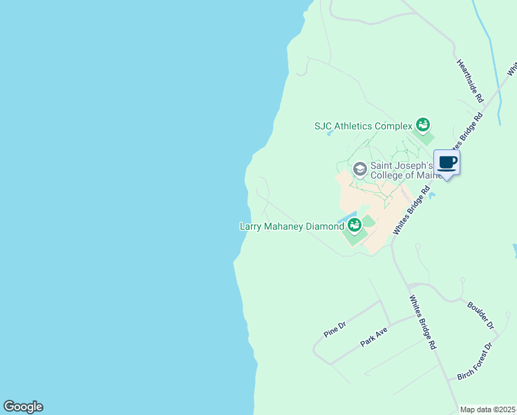 map of restaurants, bars, coffee shops, grocery stores, and more near 110 Burke Road in Standish