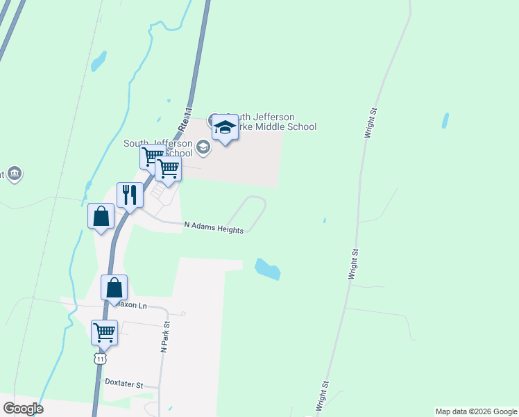 map of restaurants, bars, coffee shops, grocery stores, and more near 17972 North Adams Heights in Adams