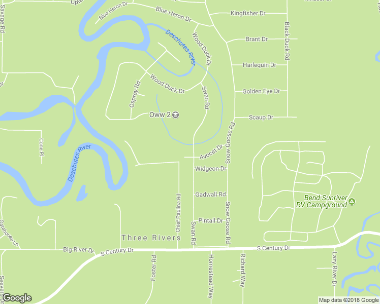 map of restaurants, bars, coffee shops, grocery stores, and more near 17170 Avocet Drive in Bend