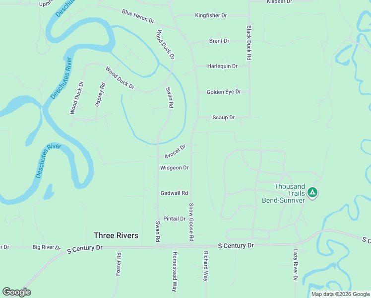 map of restaurants, bars, coffee shops, grocery stores, and more near 55765 Snow Goose Road in Bend