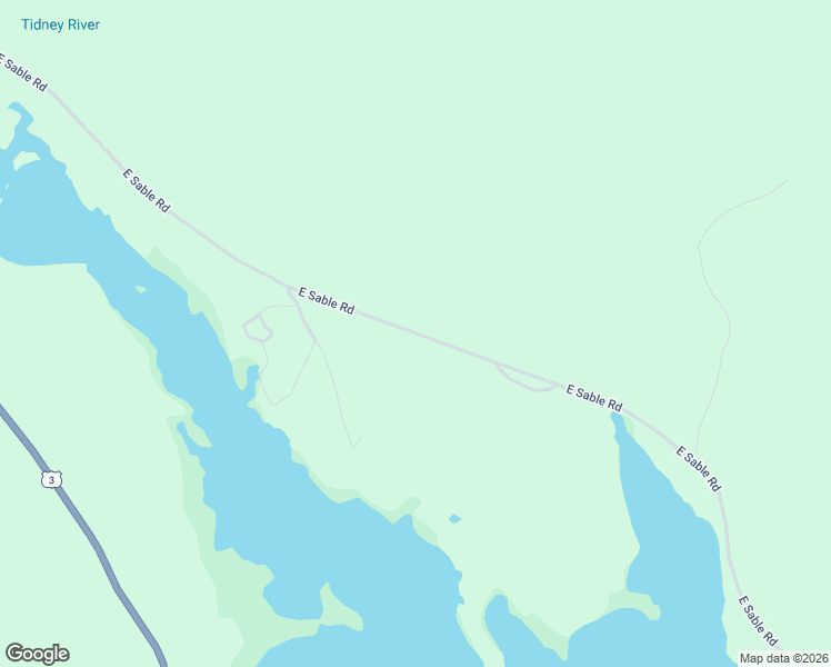 map of restaurants, bars, coffee shops, grocery stores, and more near East Sable Road in Sable River