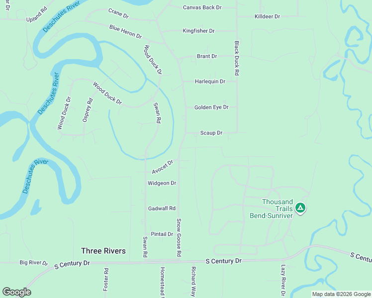 map of restaurants, bars, coffee shops, grocery stores, and more near 55805 Snow Goose Road in Bend