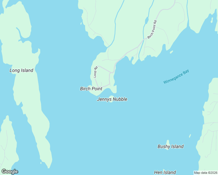 map of restaurants, bars, coffee shops, grocery stores, and more near 520 Birch Point Road in West Bath