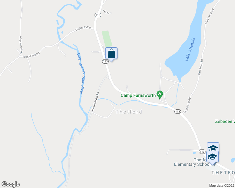map of restaurants, bars, coffee shops, grocery stores, and more near 3557 Vermont 113 in West Fairlee