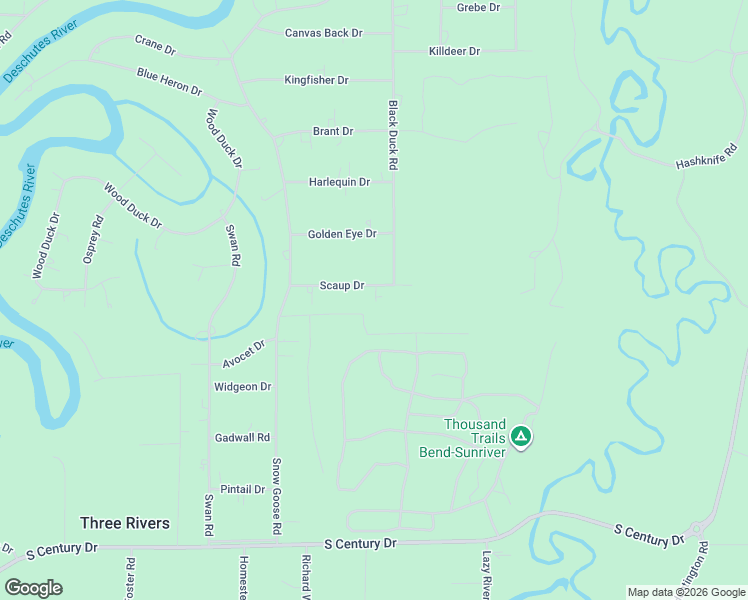map of restaurants, bars, coffee shops, grocery stores, and more near 17385 Scaup Drive in Bend