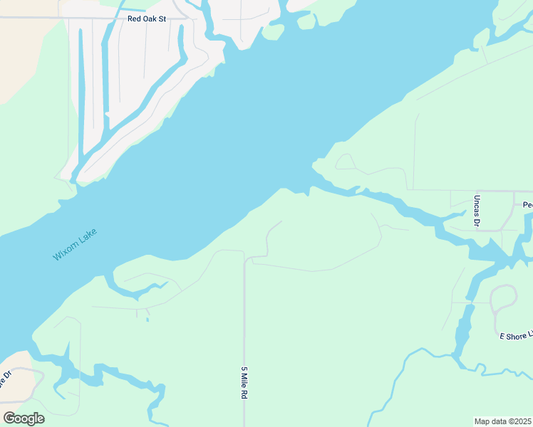 map of restaurants, bars, coffee shops, grocery stores, and more near 555 Edenville Lake Road in Hope