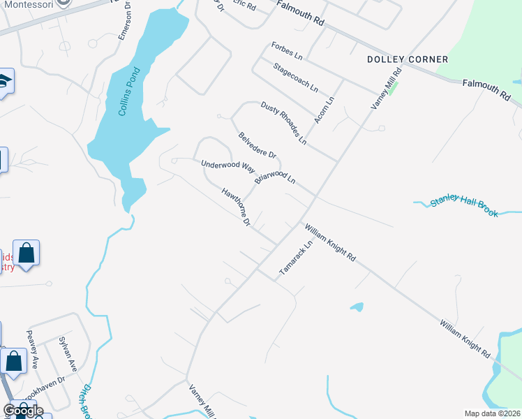 map of restaurants, bars, coffee shops, grocery stores, and more near 12 Mabel Jean Lane in Windham