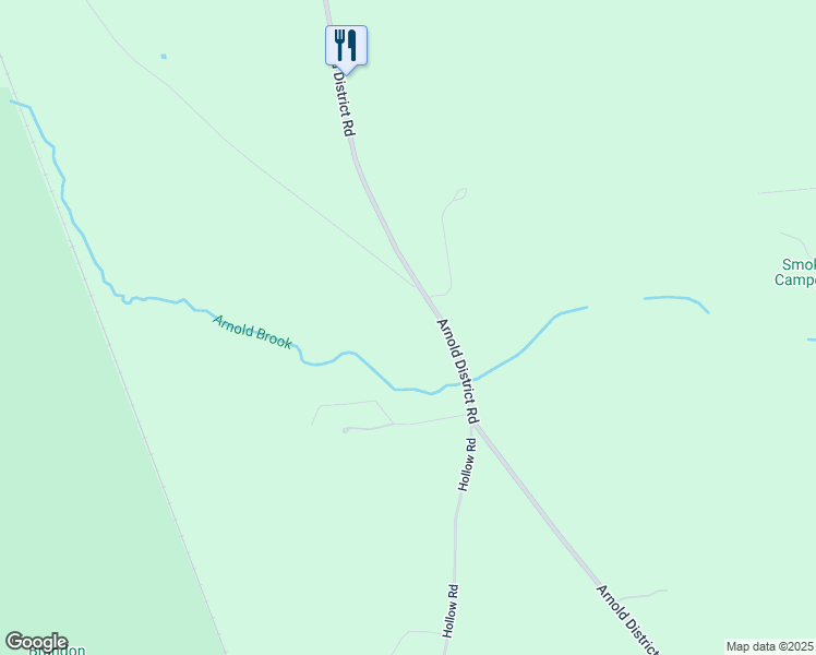 map of restaurants, bars, coffee shops, grocery stores, and more near 1366 Arnold District Road in Rutland County