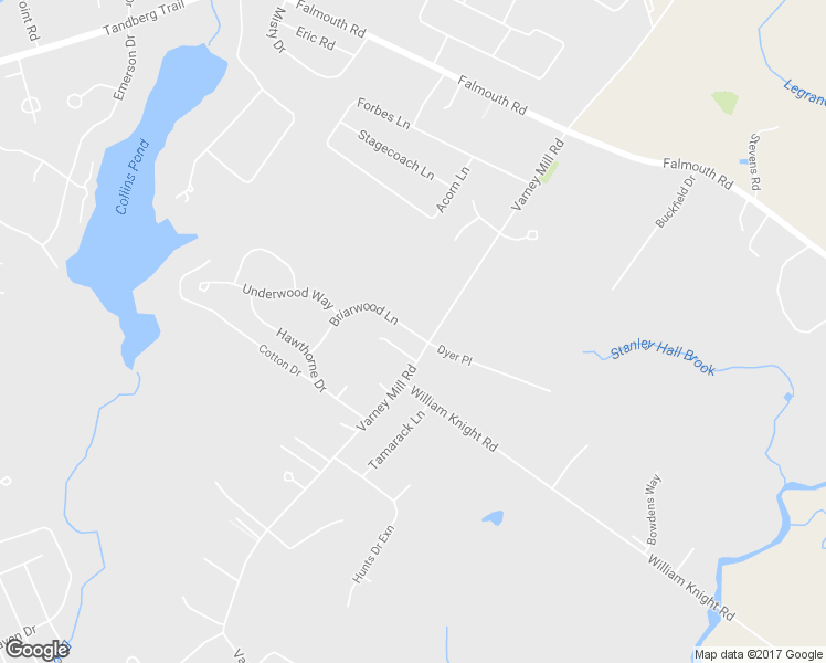 map of restaurants, bars, coffee shops, grocery stores, and more near 46 Briarwood Lane in Windham