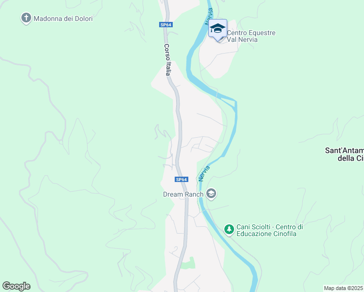 map of restaurants, bars, coffee shops, grocery stores, and more near 219 Corso Italia in Camporosso