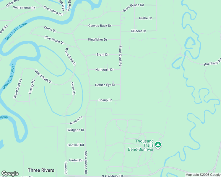 map of restaurants, bars, coffee shops, grocery stores, and more near 17347 Golden Eye Drive in Bend