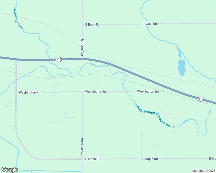 map of restaurants, bars, coffee shops, grocery stores, and more near Pere Marquette Trail in Farwell