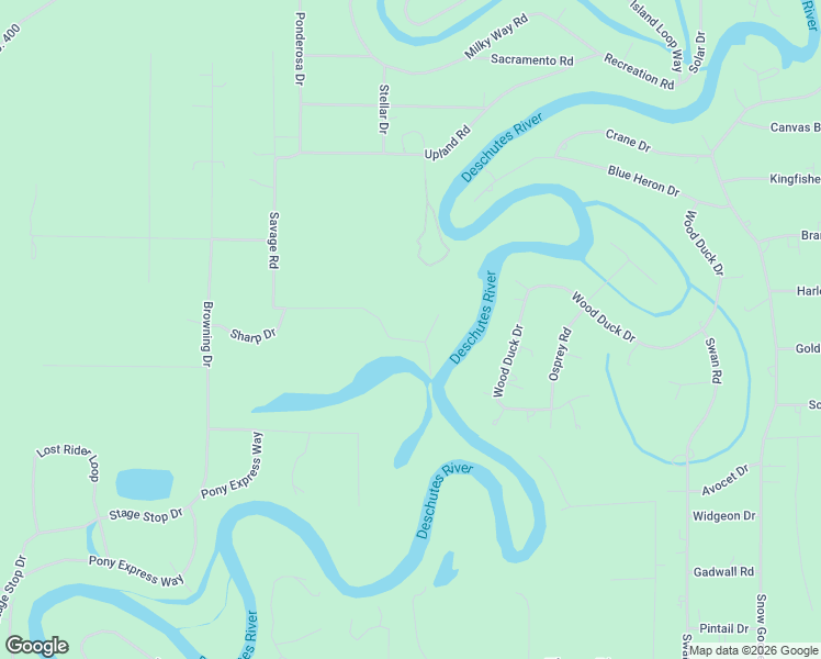 map of restaurants, bars, coffee shops, grocery stores, and more near 55893 Sharp Place in Bend