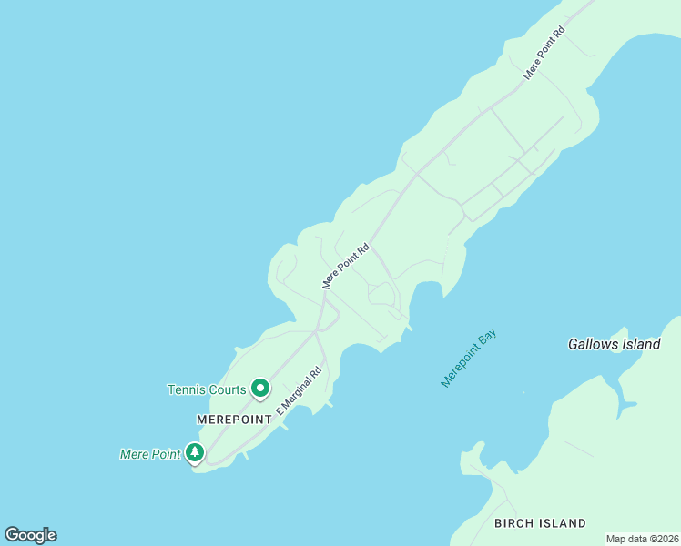 map of restaurants, bars, coffee shops, grocery stores, and more near 1168 Mere Point Road in Brunswick