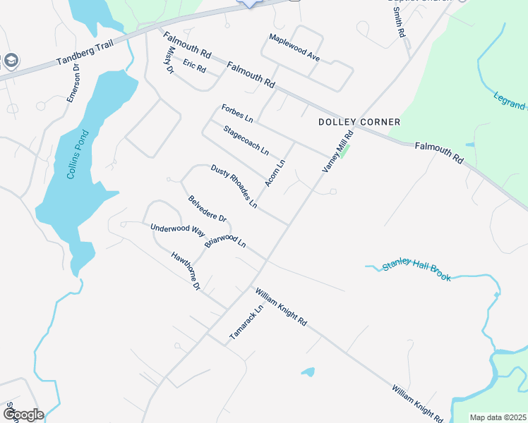 map of restaurants, bars, coffee shops, grocery stores, and more near 49 Dusty Rhoades Lane in Windham