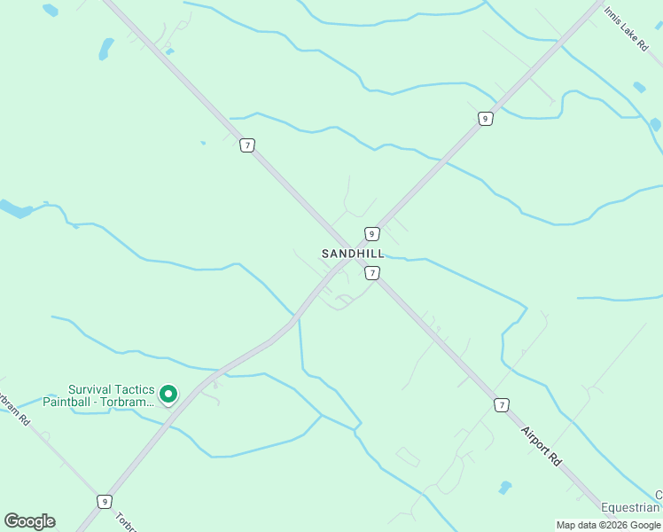 map of restaurants, bars, coffee shops, grocery stores, and more near 5968 King Street in Caledon East