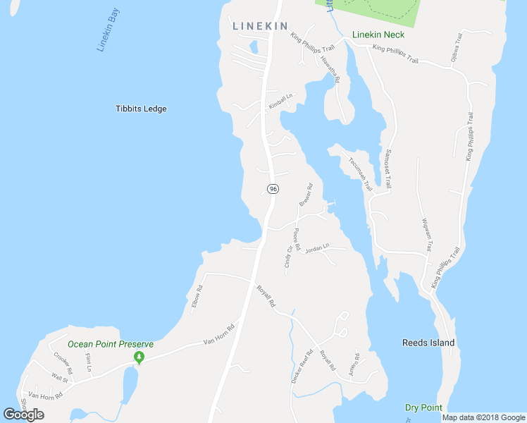 map of restaurants, bars, coffee shops, grocery stores, and more near 727 Ocean Point Road in Boothbay