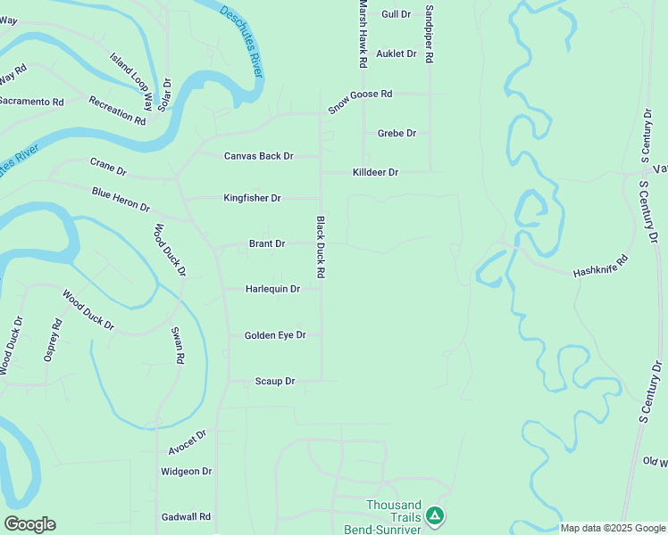 map of restaurants, bars, coffee shops, grocery stores, and more near 55914 Black Duck Road in Bend