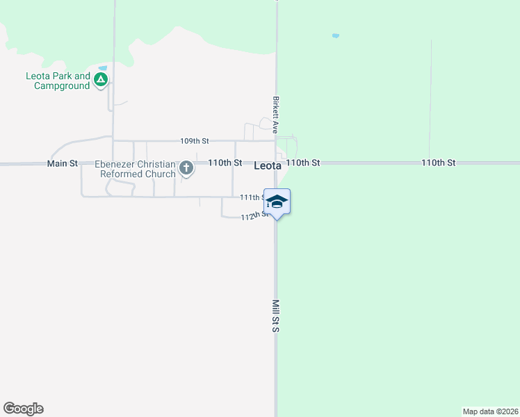 map of restaurants, bars, coffee shops, grocery stores, and more near 11225 Birkett Avenue in Leota