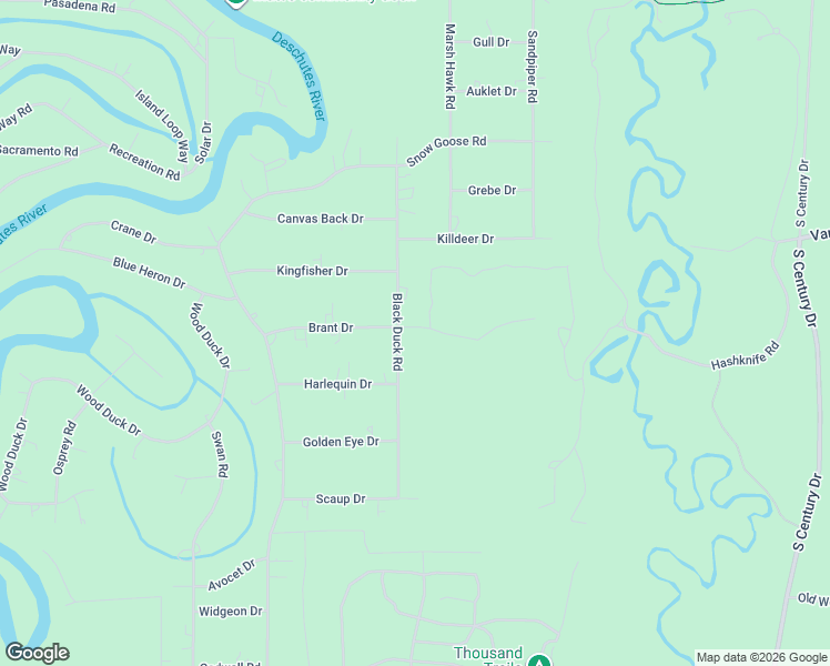 map of restaurants, bars, coffee shops, grocery stores, and more near 55914 Black Duck Road in Bend