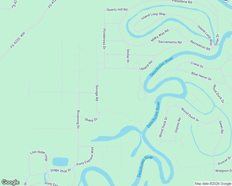 map of restaurants, bars, coffee shops, grocery stores, and more near 16930-16980 Sharp Drive in Bend