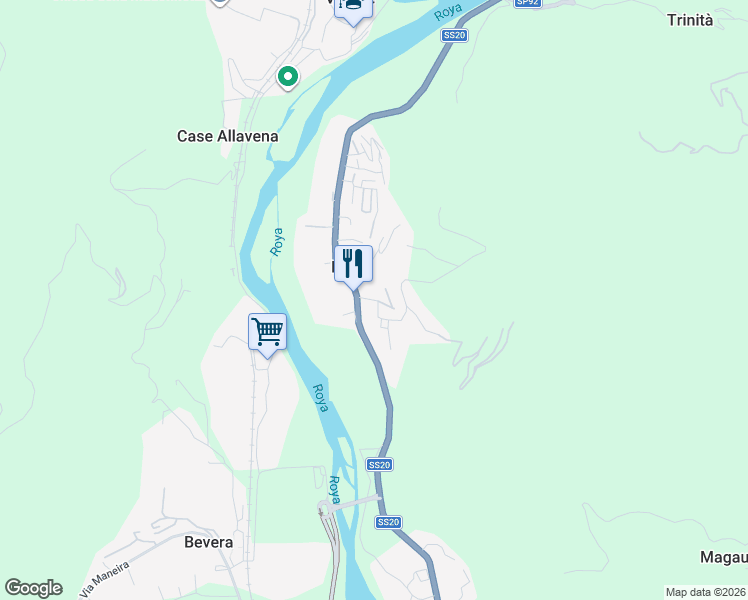 map of restaurants, bars, coffee shops, grocery stores, and more near 12B Via Edmondo de Amicis in Porra