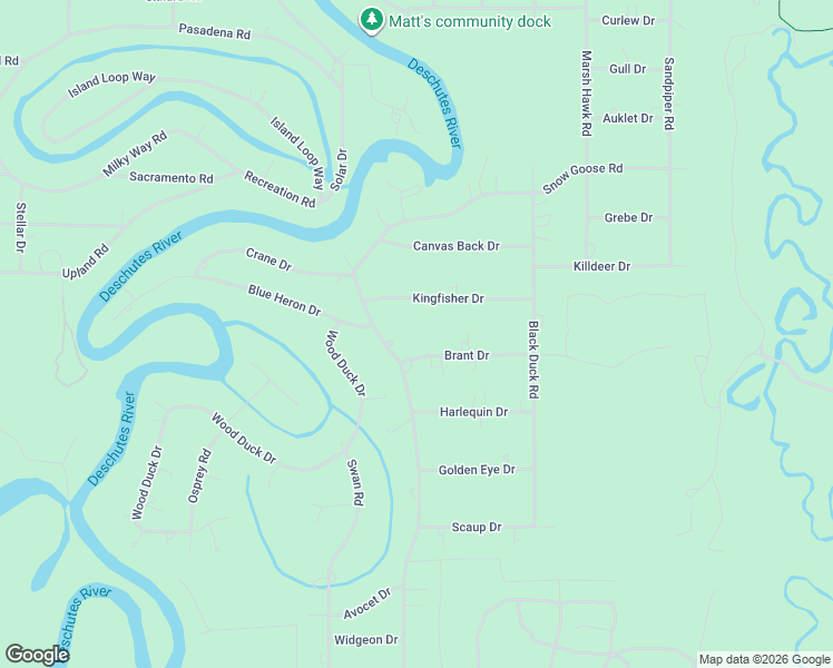 map of restaurants, bars, coffee shops, grocery stores, and more near 17260 Brant Drive in Bend
