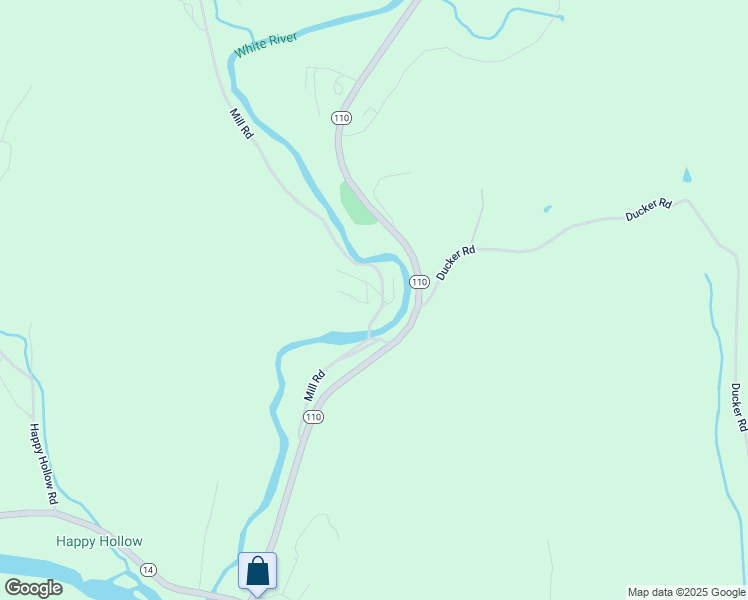 map of restaurants, bars, coffee shops, grocery stores, and more near 358 Mill Road in Royalton